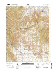 Tickville Spring Utah Current topographic map, 1:24000 scale, 7.5 X 7.5 Minute, Year 2014