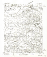 Tidwell 1 NW Utah Historical topographic map, 1:24000 scale, 7.5 X 7.5 Minute, Year 1954