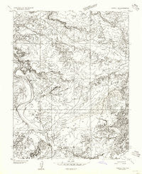 Tidwell 1 SE Utah Historical topographic map, 1:24000 scale, 7.5 X 7.5 Minute, Year 1954