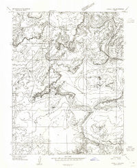 Tidwell 1 SW Utah Historical topographic map, 1:24000 scale, 7.5 X 7.5 Minute, Year 1954