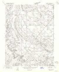 Tidwell 2 NE Utah Historical topographic map, 1:24000 scale, 7.5 X 7.5 Minute, Year 1954