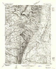 Tidwell 2 NW Utah Historical topographic map, 1:24000 scale, 7.5 X 7.5 Minute, Year 1953