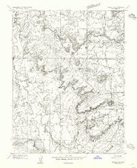 Tidwell 2 SE Utah Historical topographic map, 1:24000 scale, 7.5 X 7.5 Minute, Year 1954