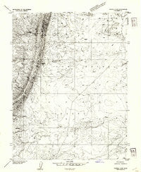 Tidwell 2 SW Utah Historical topographic map, 1:24000 scale, 7.5 X 7.5 Minute, Year 1953