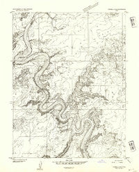 Tidwell 4 NE Utah Historical topographic map, 1:24000 scale, 7.5 X 7.5 Minute, Year 1952