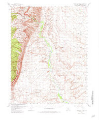 Tidwell Bottoms Utah Historical topographic map, 1:62500 scale, 15 X 15 Minute, Year 1954