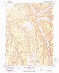 Tom Patterson Canyon Utah Historical topographic map, 1:24000 scale, 7.5 X 7.5 Minute, Year 1966