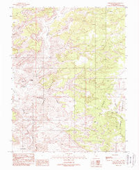 Tomsich Butte Utah Historical topographic map, 1:24000 scale, 7.5 X 7.5 Minute, Year 1988