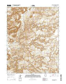 Tomsich Butte Utah Current topographic map, 1:24000 scale, 7.5 X 7.5 Minute, Year 2014