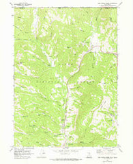 Tony Grove Creek Utah Historical topographic map, 1:24000 scale, 7.5 X 7.5 Minute, Year 1969