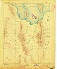 Tooele Valley Utah Historical topographic map, 1:250000 scale, 1 X 1 Degree, Year 1885