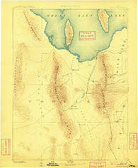 Tooele Valley Utah Historical topographic map, 1:250000 scale, 1 X 1 Degree, Year 1885