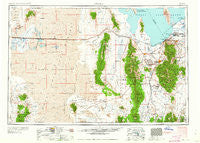 Tooele Utah Historical topographic map, 1:250000 scale, 1 X 2 Degree, Year 1955