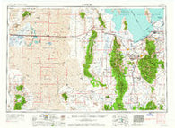 Tooele Utah Historical topographic map, 1:250000 scale, 1 X 2 Degree, Year 1955