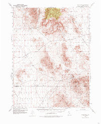 Topaz Mtn Utah Historical topographic map, 1:62500 scale, 15 X 15 Minute, Year 1953