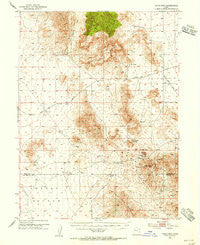 Topaz Mtn Utah Historical topographic map, 1:62500 scale, 15 X 15 Minute, Year 1953