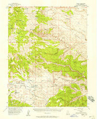 Torrey Utah Historical topographic map, 1:62500 scale, 15 X 15 Minute, Year 1952