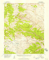Torrey Utah Historical topographic map, 1:62500 scale, 15 X 15 Minute, Year 1952
