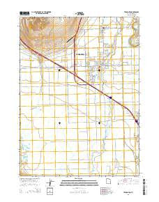 Tremonton Utah Current topographic map, 1:24000 scale, 7.5 X 7.5 Minute, Year 2014