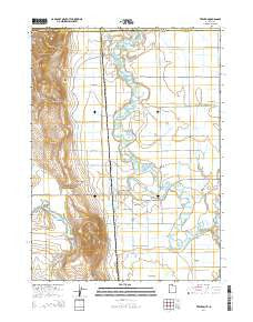Trenton Utah Current topographic map, 1:24000 scale, 7.5 X 7.5 Minute, Year 2014