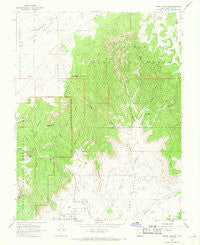 Tropic Canyon Utah Historical topographic map, 1:24000 scale, 7.5 X 7.5 Minute, Year 1966