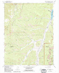 Tropic Reservoir Utah Historical topographic map, 1:24000 scale, 7.5 X 7.5 Minute, Year 1966