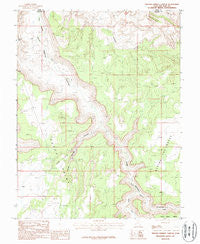 Trough Springs Canyon Utah Historical topographic map, 1:24000 scale, 7.5 X 7.5 Minute, Year 1987
