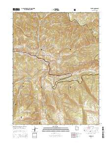 Tucker Utah Current topographic map, 1:24000 scale, 7.5 X 7.5 Minute, Year 2014