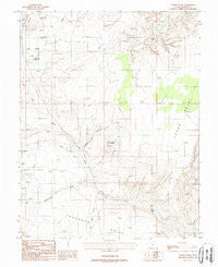 Turkey Knob Utah Historical topographic map, 1:24000 scale, 7.5 X 7.5 Minute, Year 1988