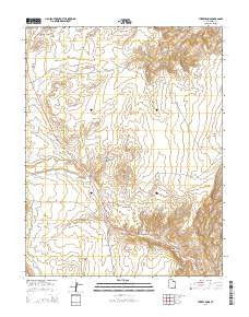 Turkey Knob Utah Current topographic map, 1:24000 scale, 7.5 X 7.5 Minute, Year 2014