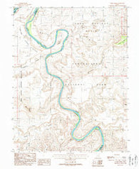 Turks Head Utah Historical topographic map, 1:24000 scale, 7.5 X 7.5 Minute, Year 1988