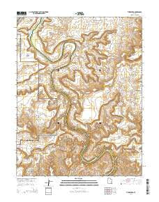 Turks Head Utah Current topographic map, 1:24000 scale, 7.5 X 7.5 Minute, Year 2014