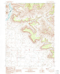 Tusher Canyon Utah Historical topographic map, 1:24000 scale, 7.5 X 7.5 Minute, Year 1991