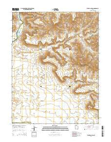 Tusher Canyon Utah Current topographic map, 1:24000 scale, 7.5 X 7.5 Minute, Year 2014