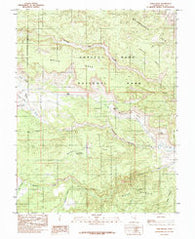 Twin Rocks Utah Historical topographic map, 1:24000 scale, 7.5 X 7.5 Minute, Year 1985