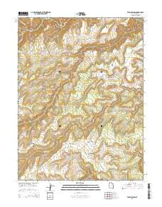 Twin Hollow Utah Current topographic map, 1:24000 scale, 7.5 X 7.5 Minute, Year 2014