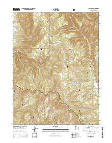 Twin Peaks Utah Current topographic map, 1:24000 scale, 7.5 X 7.5 Minute, Year 2014