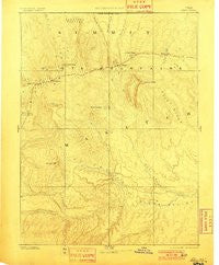 Uinta Utah Historical topographic map, 1:250000 scale, 1 X 1 Degree, Year 1885