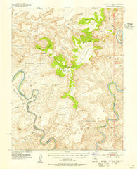 Upheaval Dome Utah Historical topographic map, 1:62500 scale, 15 X 15 Minute, Year 1951