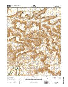 Upheaval Dome Utah Current topographic map, 1:24000 scale, 7.5 X 7.5 Minute, Year 2014