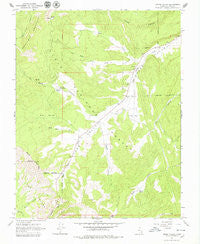 Upper Valley Utah Historical topographic map, 1:24000 scale, 7.5 X 7.5 Minute, Year 1964