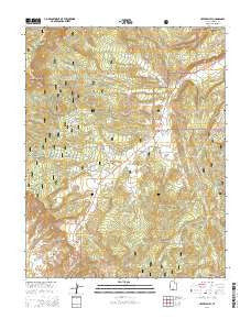 Upper Valley Utah Current topographic map, 1:24000 scale, 7.5 X 7.5 Minute, Year 2014