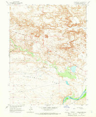 Uteland Butte Utah Historical topographic map, 1:24000 scale, 7.5 X 7.5 Minute, Year 1964