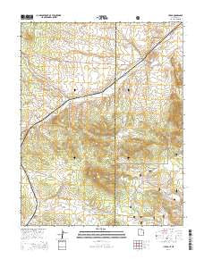 Uvada Utah Current topographic map, 1:24000 scale, 7.5 X 7.5 Minute, Year 2014