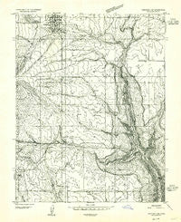 Verdure 2 SE Utah Historical topographic map, 1:24000 scale, 7.5 X 7.5 Minute, Year 1955