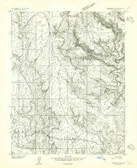 Verdure 3 SE Utah Historical topographic map, 1:24000 scale, 7.5 X 7.5 Minute, Year 1955