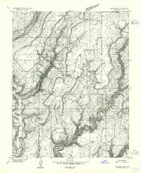 Verdure 4 NW Utah Historical topographic map, 1:24000 scale, 7.5 X 7.5 Minute, Year 1955