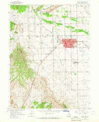 Vernal NE Utah Historical topographic map, 1:24000 scale, 7.5 X 7.5 Minute, Year 1964