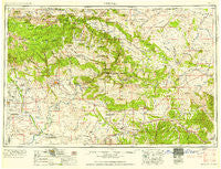 Vernal Utah Historical topographic map, 1:250000 scale, 1 X 2 Degree, Year 1958