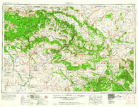 Vernal Utah Historical topographic map, 1:250000 scale, 1 X 2 Degree, Year 1960